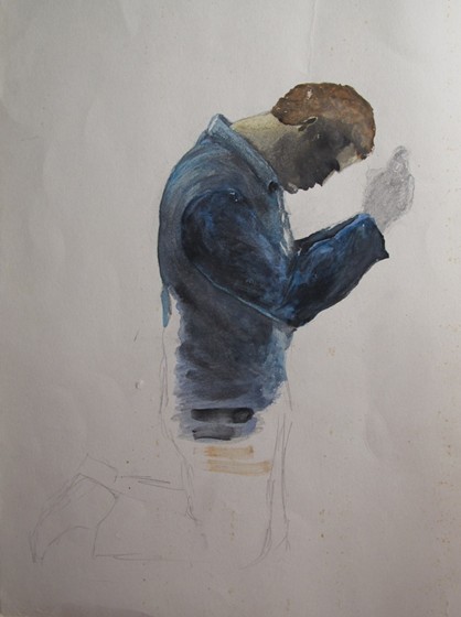 2D - pen&watercolour: teenage