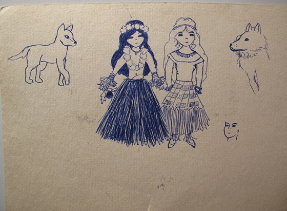 2D - pen&watercolour: teenage