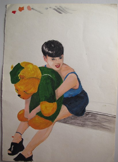 2D - pen&watercolour: teenage