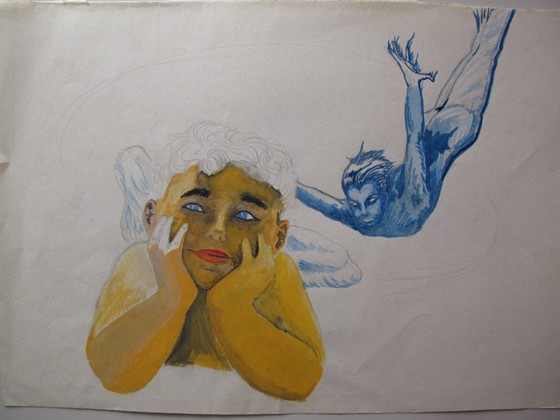 2D - pen&watercolour: teenage